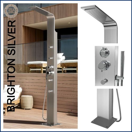 (FOR MELBOURNE CUSTOMERS ONLY) Brighton Silver 316L Stainless Steel Marine Grade WATERMARK REGISTERED Outdoor Indoor Massage Pool Shower