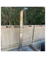 Reno Silver ADA 316L Marine Grade Stainless Steel Outdoor Pool Shower with Hot & Cold Mixer