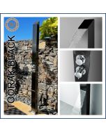 Toorak Black 316L Marine Grade WATERMARK REGISTERED Stainless Steel Outdoor Indoor Waterfall Pool Shower